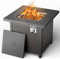 Propane Fire Pit Table with Lid 28 Auto-Ignition 50000 BTU P770