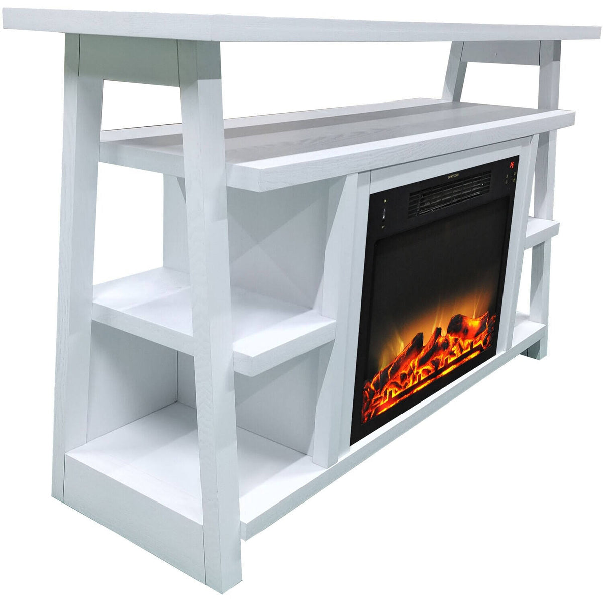 32-in. Electric Fireplace Mantel with Log Insert G224
