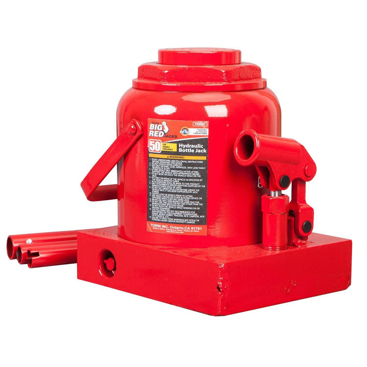 50 Ton Capacity Hydraulic Steel Bottle Jack K208