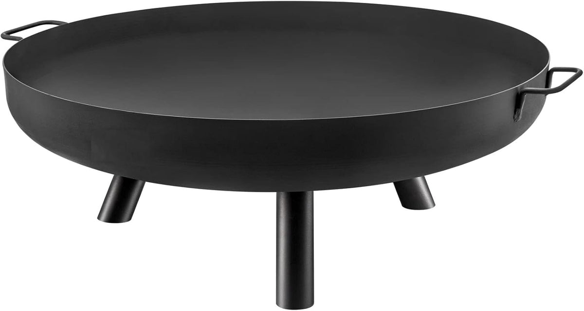 28-Inch Round Carbon Steel Fire Pit Bowl with Drain Hole and Handles C6138
