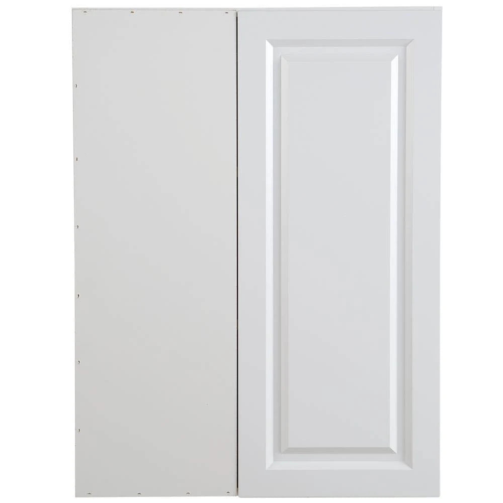 White Blind Wall Corner Cabinet I459458