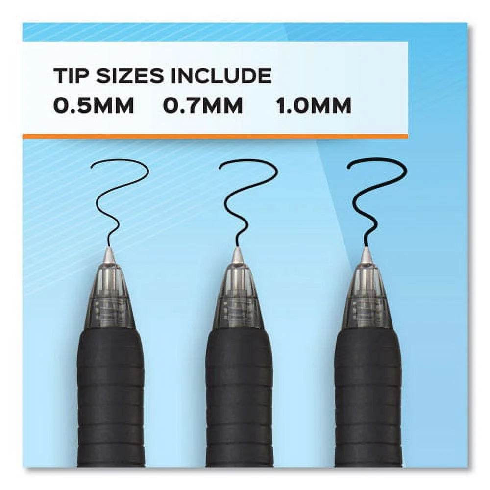 Blue Ink Retractable Fine 0.5 Mm Gel Pen, Dozen T73126