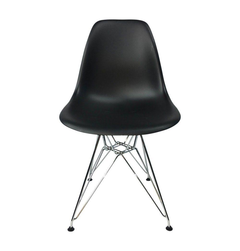 Dark Pink PP Eiffel Chair with Metal Legs N33604