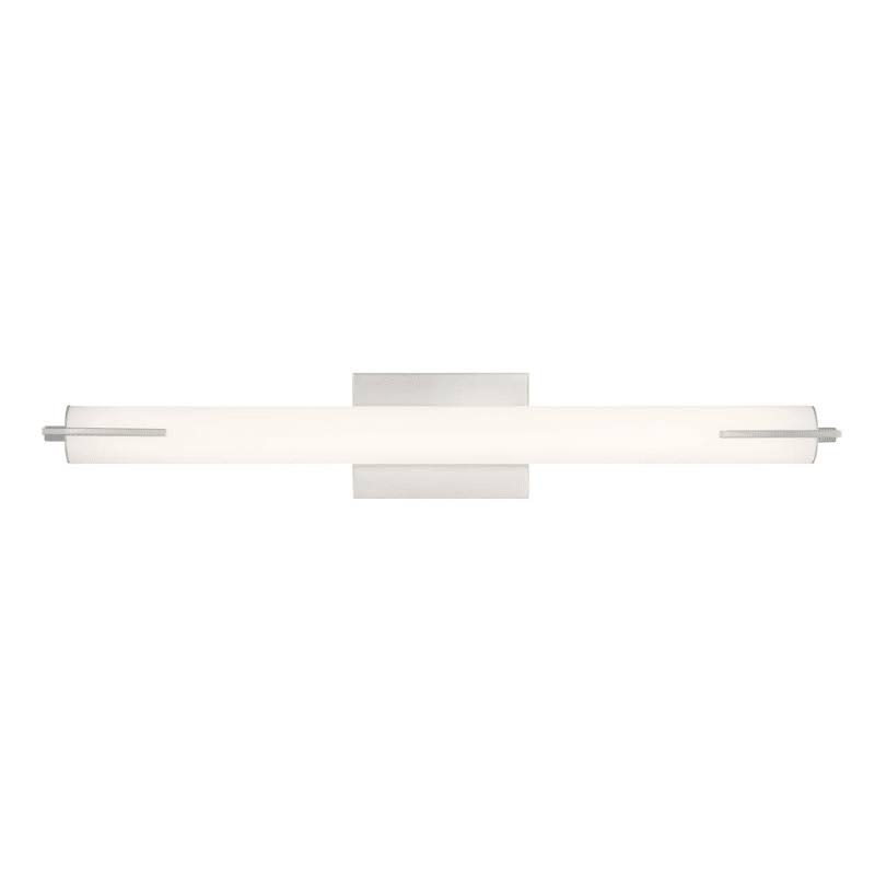 32 inch Wide LED Bath Bar, Nickel, Size: 4 G939287