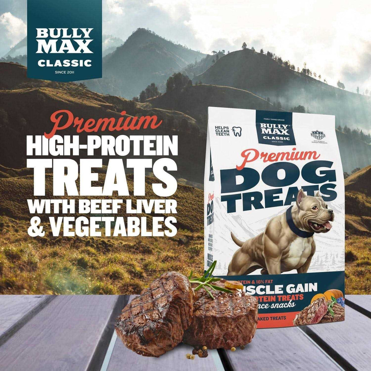 Premium Beef Dog Treats W5252