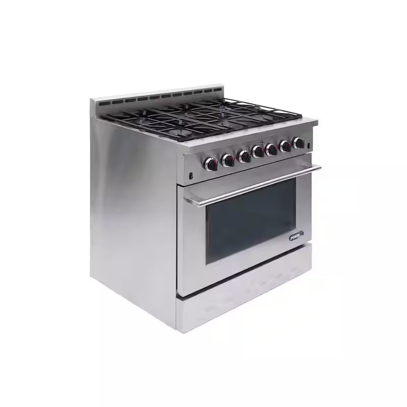 36 in. 5.5 cu. ft. Gas Range with Convection Oven in Stainless Steel B3980