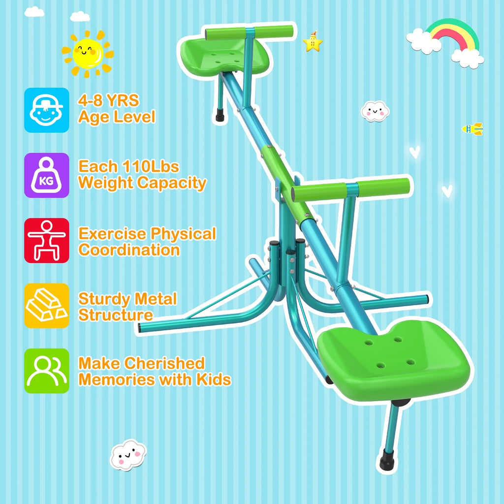 Kids Seesaw Teeter Totter with 360 Degrees Rotation B807775