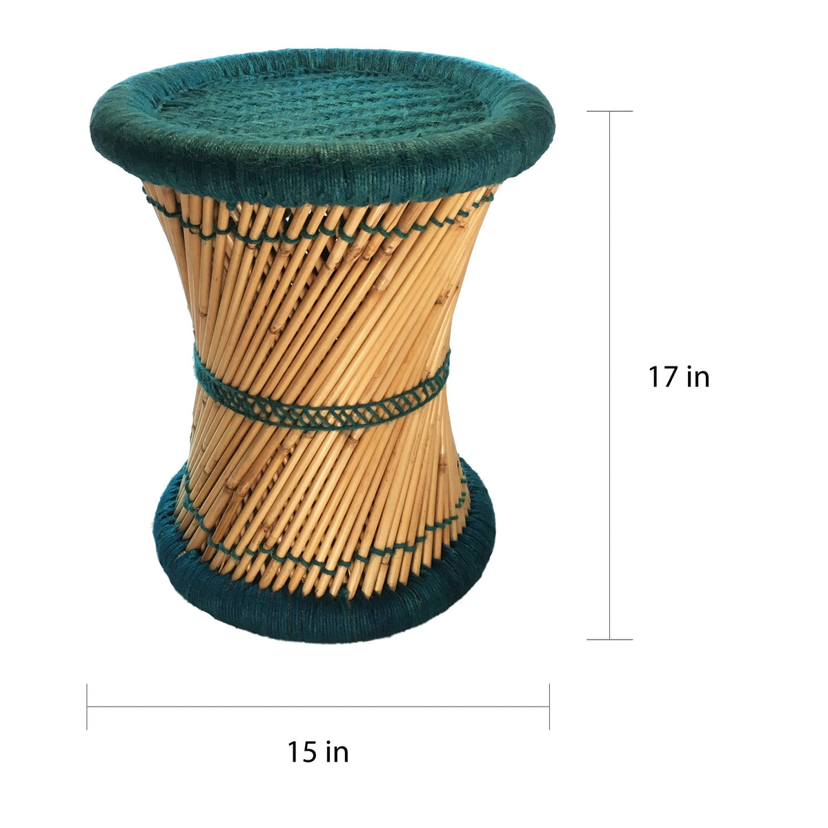 Orange Jute Accent Stool (Set of 2) G8426