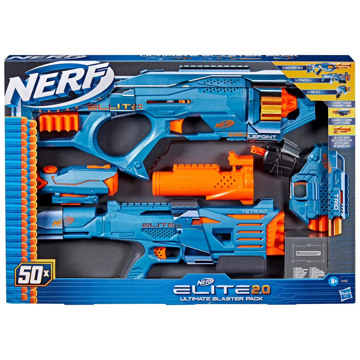 Nerf Elite Ultimate Blaster 3 Pack with 50 Darts O99659