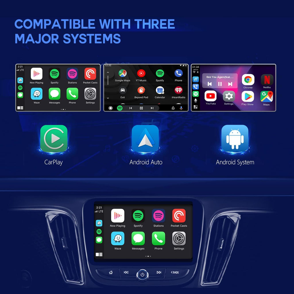 Multimedia Video AI Box with Wired CarPlay, Android System, WiFi, 4G SIM Card, Wireless CarPlay, Wireless Android Auto O209048