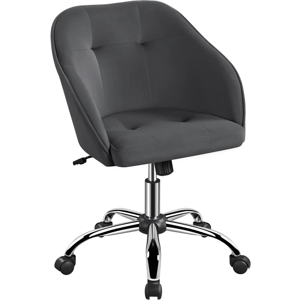 Pink Velvet Adjustable Swivel Office Chair U1847