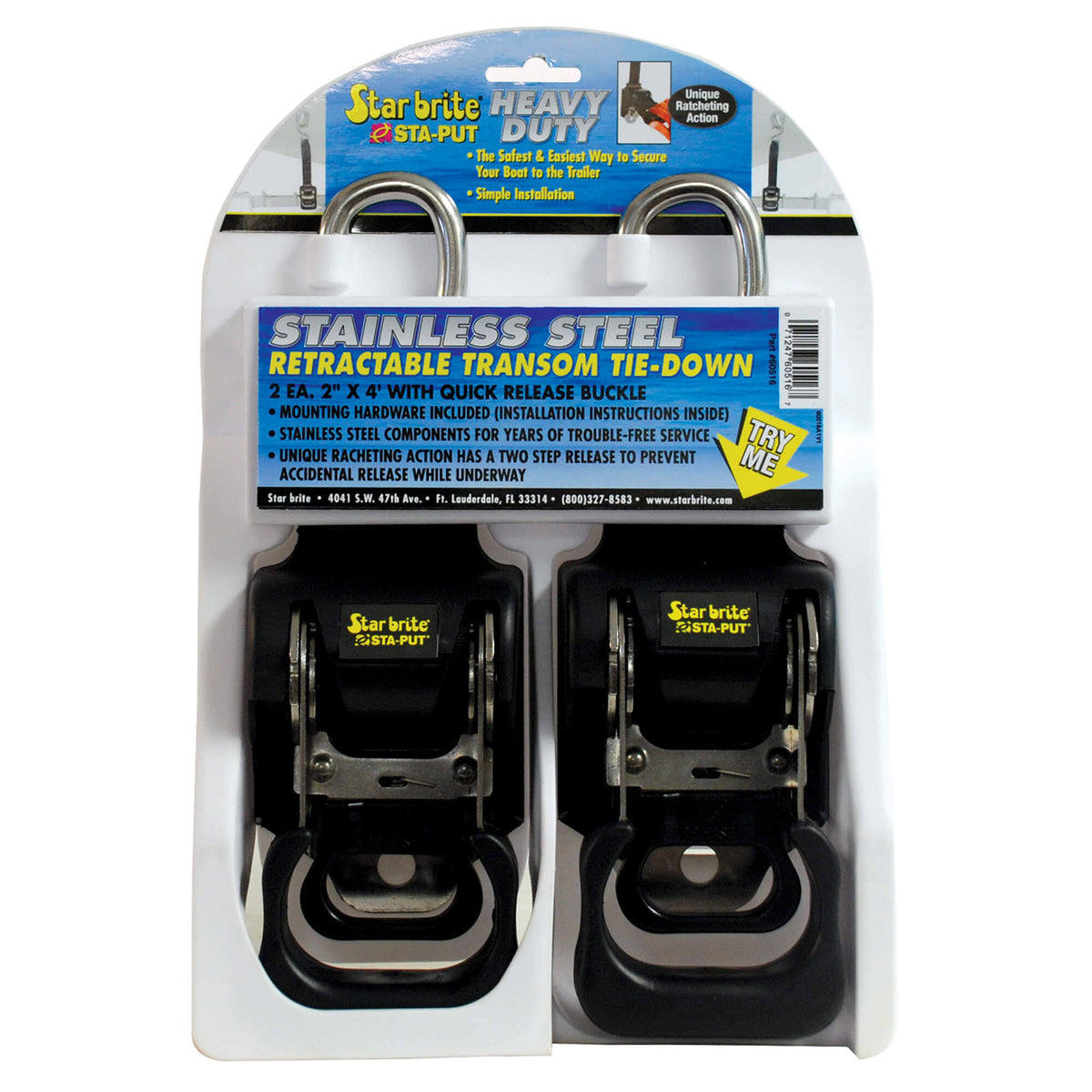 Heavy Duty Retractable Tie-Down 2 inch x 4 Feet P6317