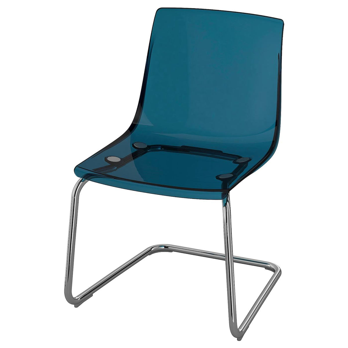 Blue/Chrome Plated Chair R9010