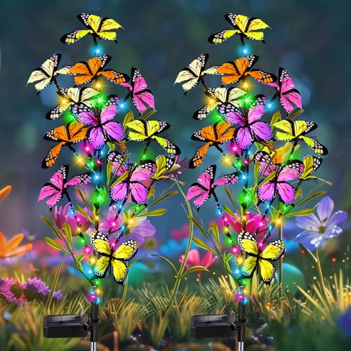 2 Pack Solar Butterfly Tree Lights R240