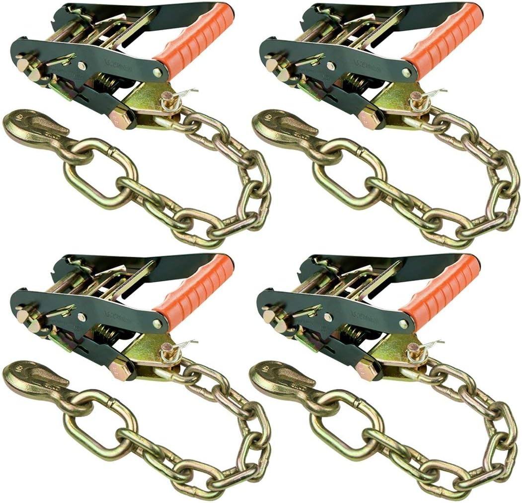 4 Pack Ratchet Buckle with Welded Grab Hook M809