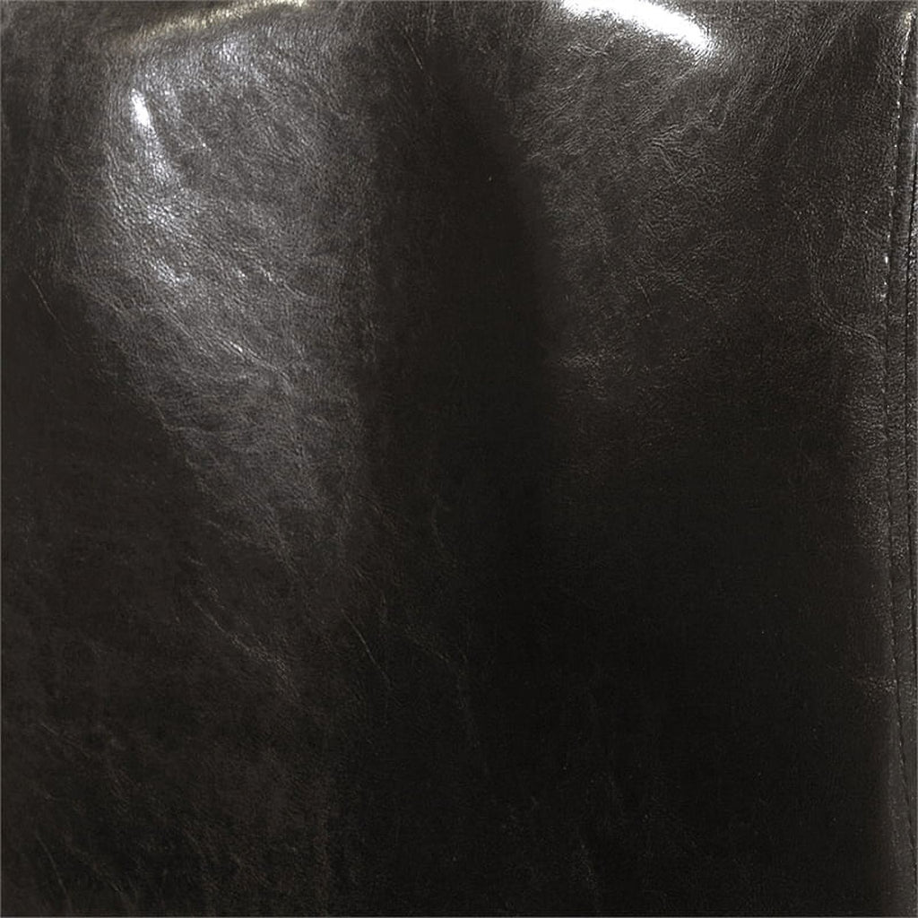 Faux Leather Padded Dining Bench in Black P737