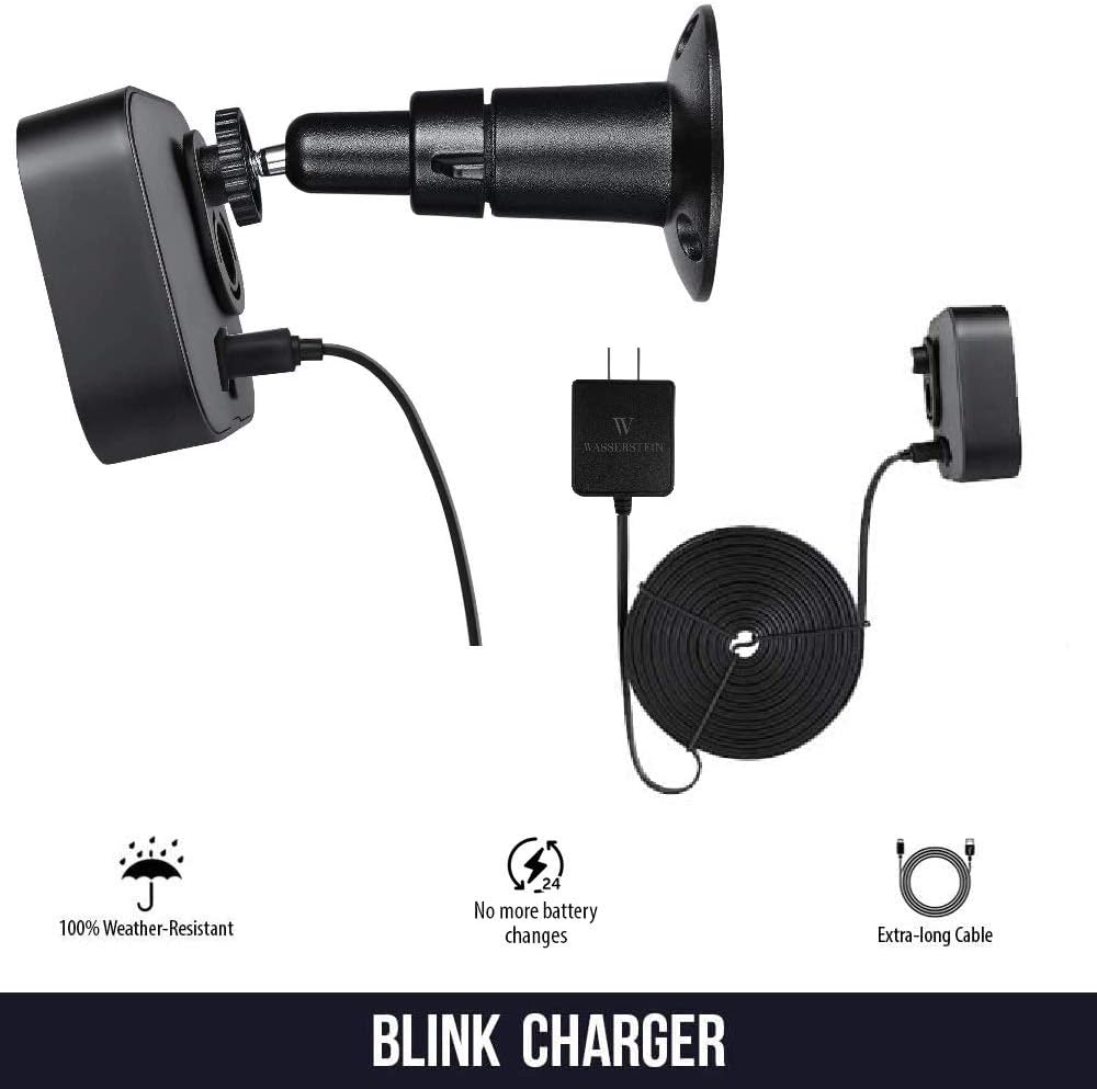 Black UL-Certified Power Adapter for Blink Camera L95123