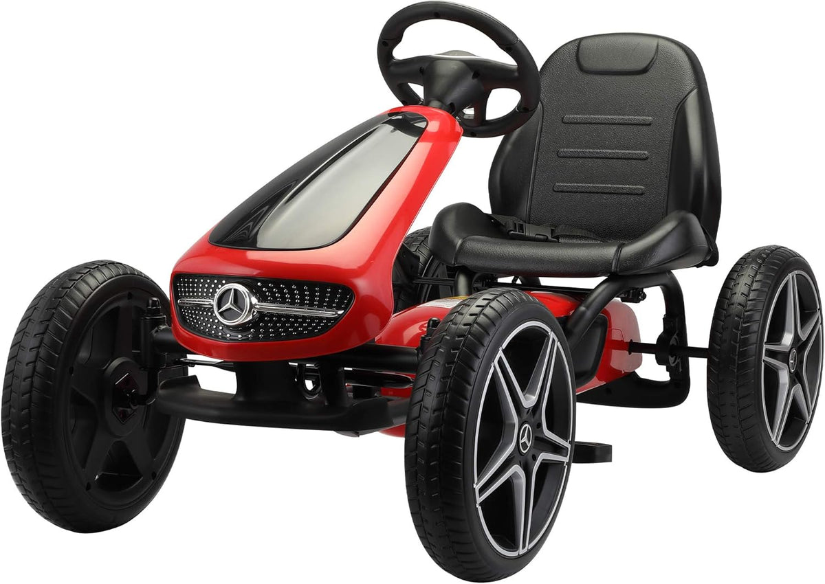 Pedal Go Kart for Kids, 4 Wheel, Adjustable Seat Z122