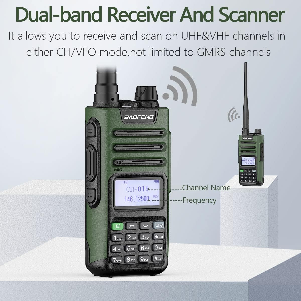 Rechargeable Long Range Two Way Radio Pack of 2 V223