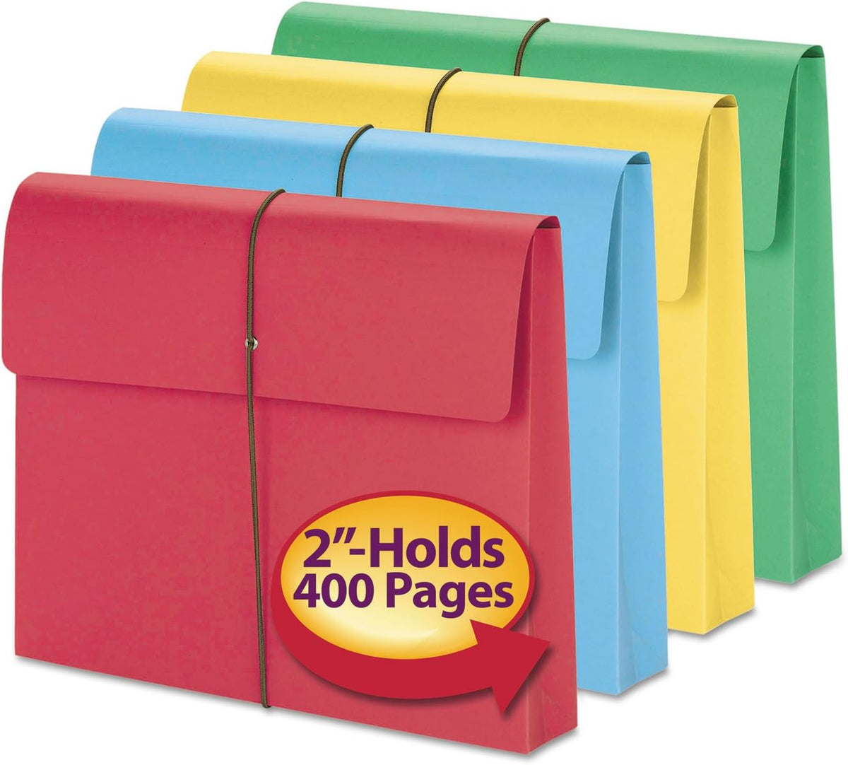 2-Inch Exp Wallet Elastic Cord Letter 50/Box Y747
