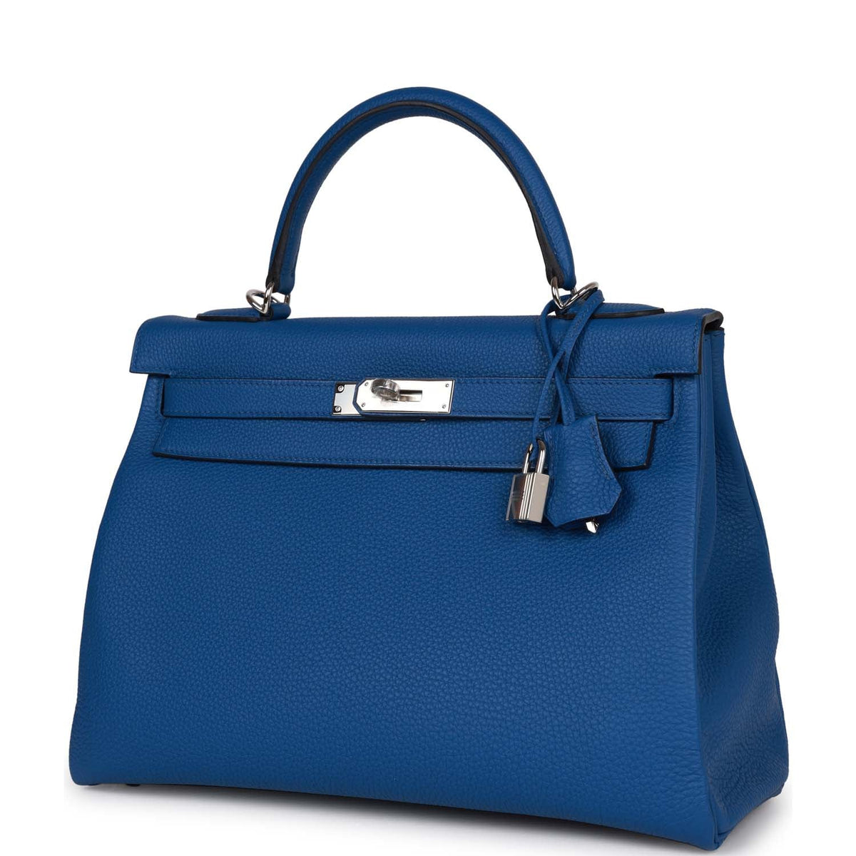 Bleu France Togo Palladium Hardware Handbag U184