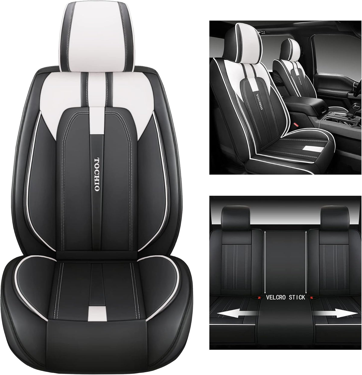 Customized Car Seat Cover Full Set with Waterproof Eco-Friendly Leather Protector E63546