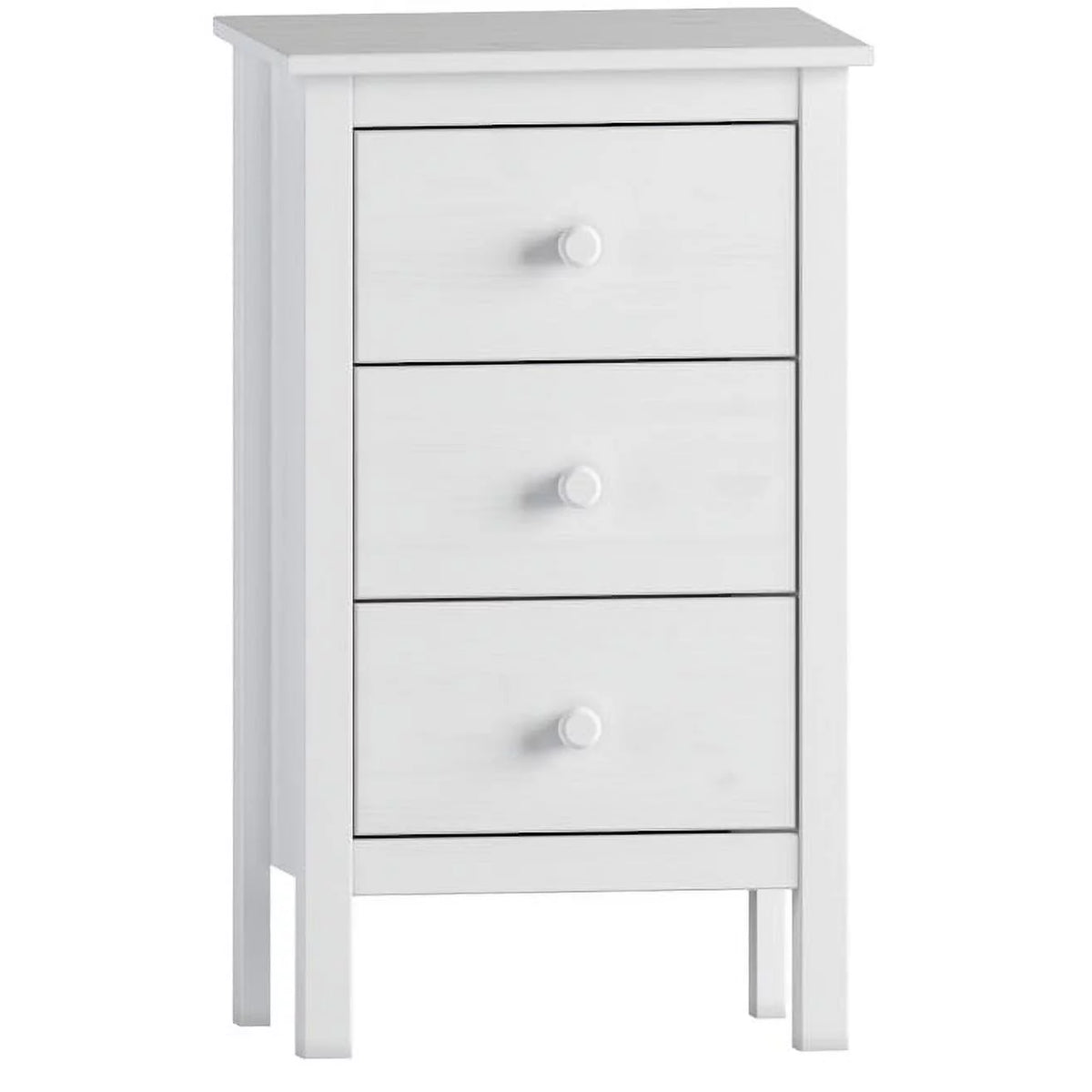 White 3 Drawer Extra Tall Nightstand R338319