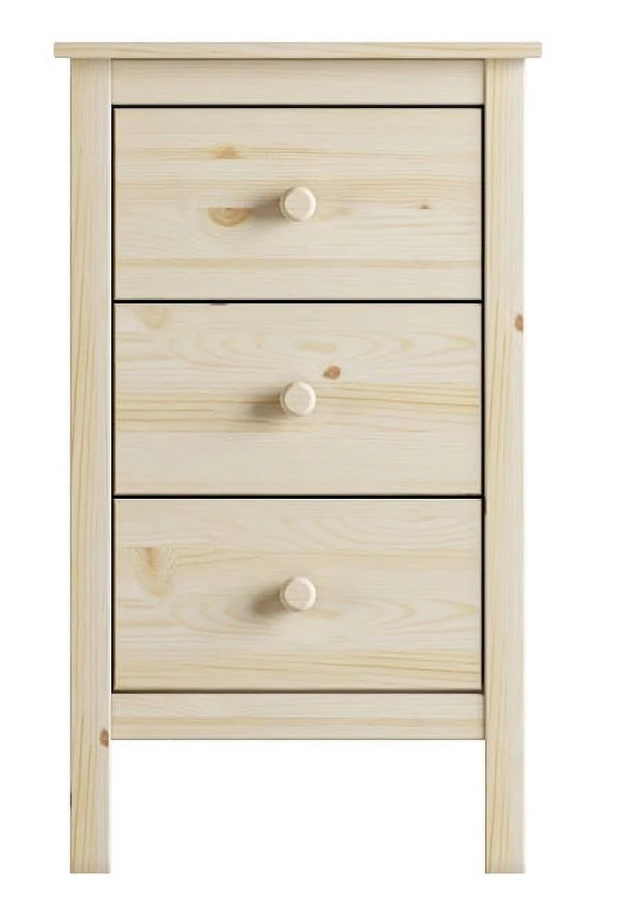 White 3 Drawer Extra Tall Nightstand R338319
