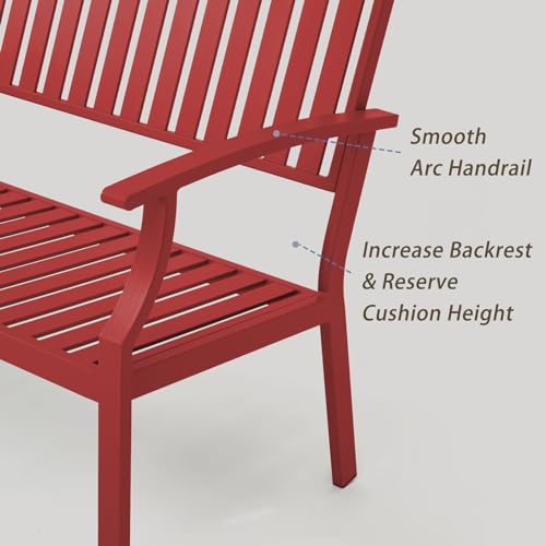 Light Blue Aluminum Outdoor Bench Z258