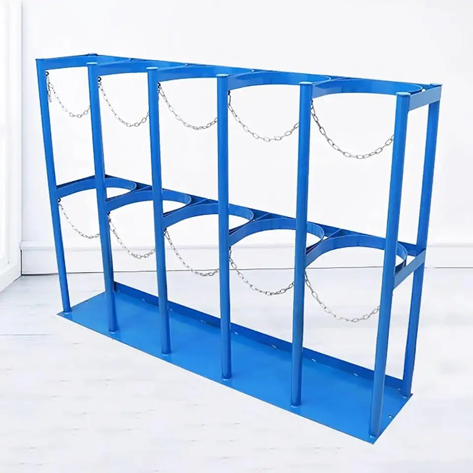 Heavy Duty Steel Oxygen Tank Holder with Adjustable Protective Chain K88167