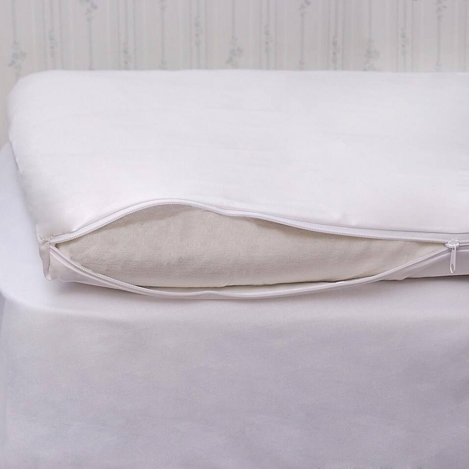 King White All-Cotton Feather Bed Cover M792572
