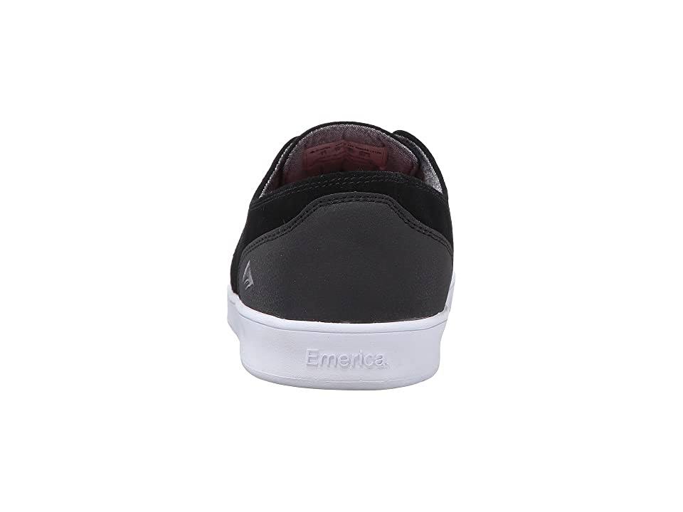 Black/Black/White Laced Shoes O933