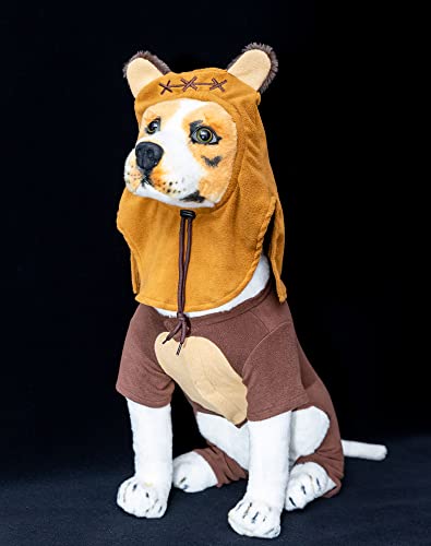 Pet Costume Ears Hat Sweater Furry Clothes for Dogs Cats Q326927