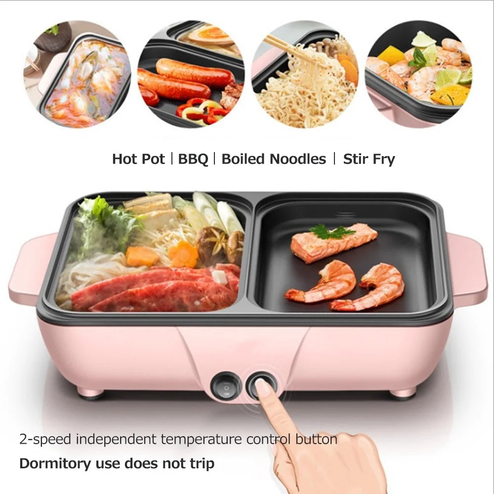 Electric Grill Pan 2L 1200W Barbecue Machine Y445