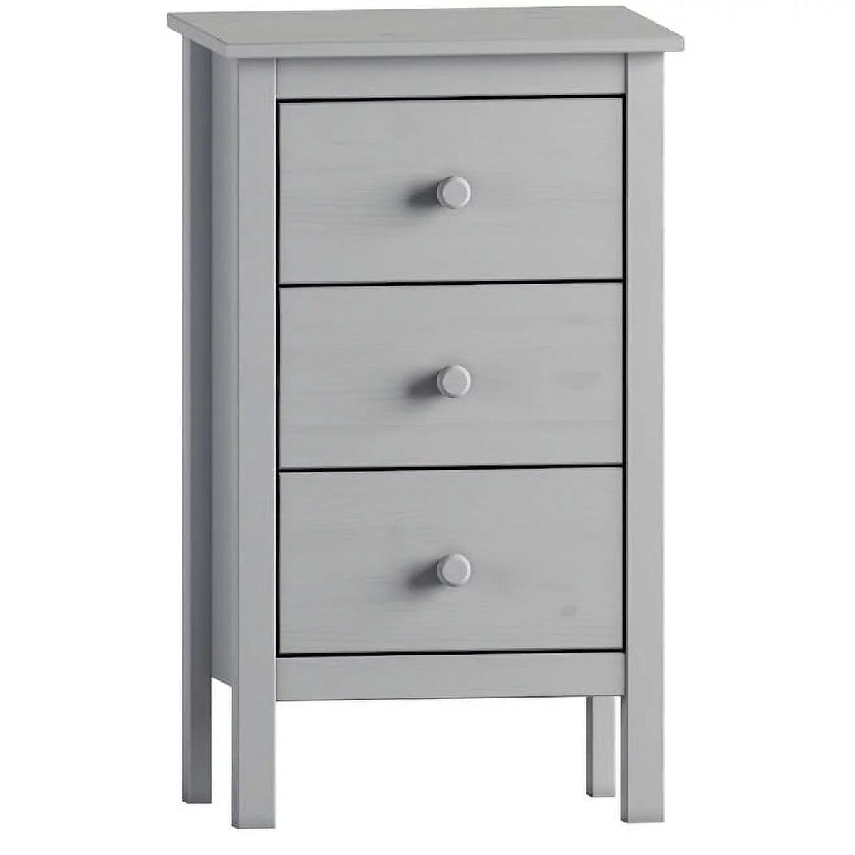 White 3 Drawer Extra Tall Nightstand R338319