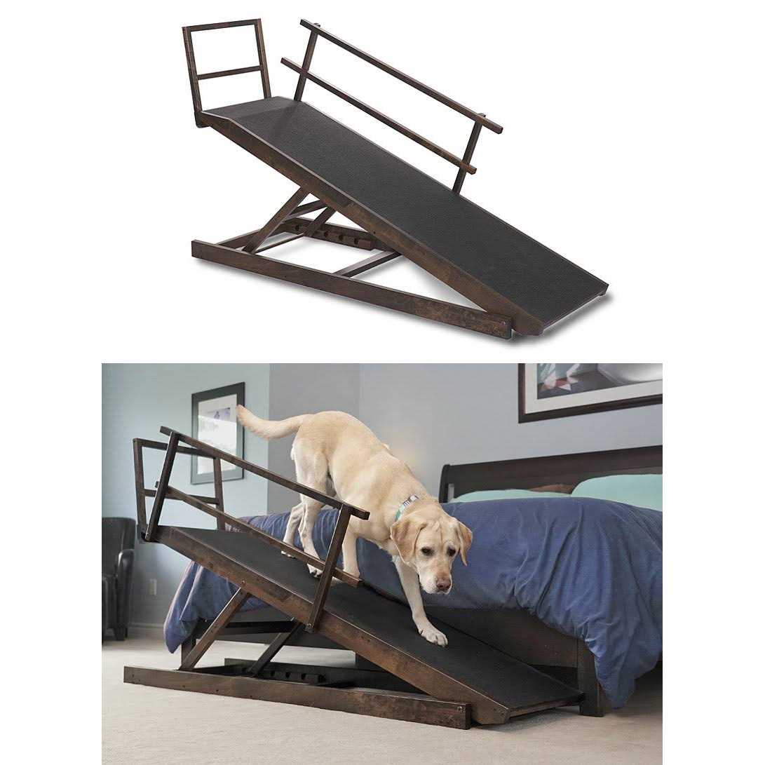 Large Adjustable Height Dog Bed Ramp G446254