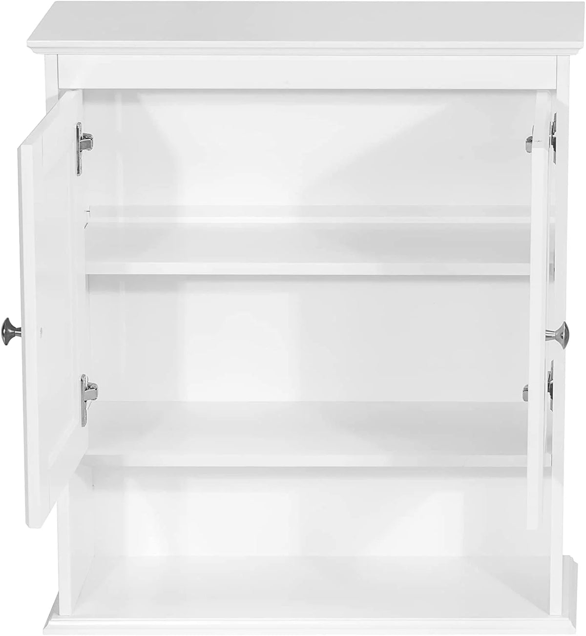 Wall Mounted Wood Bathroom Cabinet with Doors and Shelves L84293