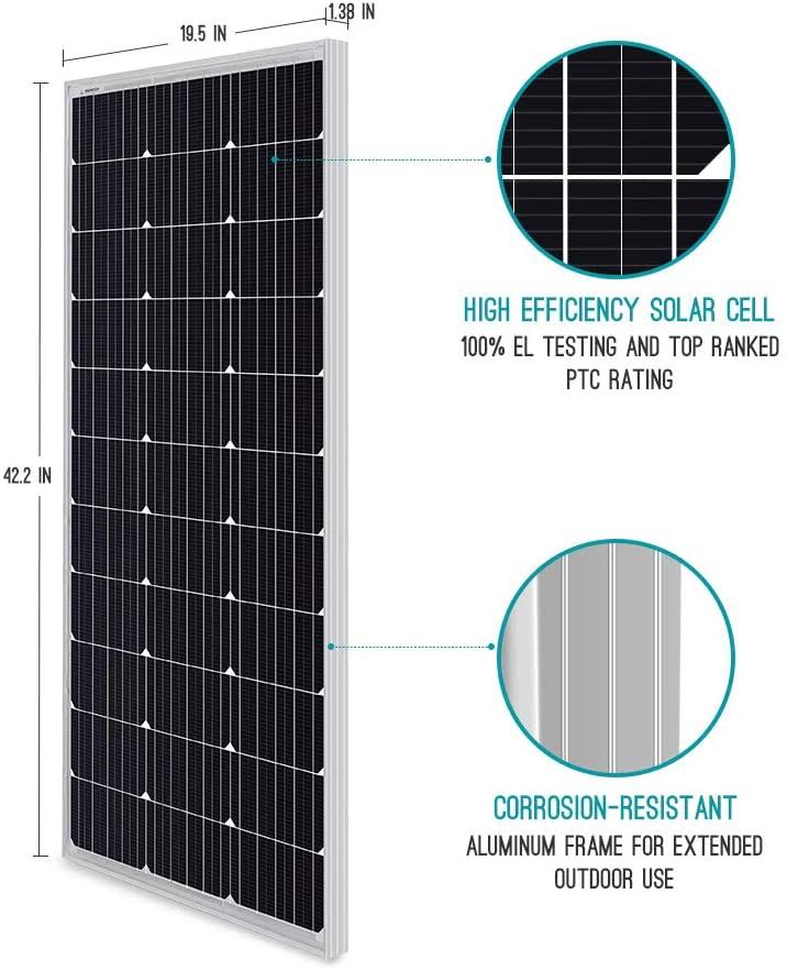 200 Watt 12 Volt Solar Starter Kit with MPPT Charge Controller E17376