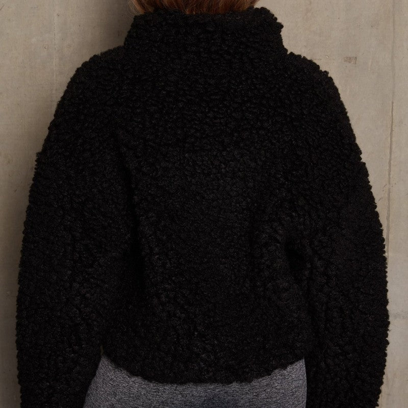 Casual Solid Patchwork Zipper Collar Outerwear P493