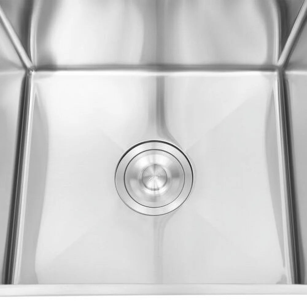 Commercial Kitchen Sink Prep Table with Faucet 304 Stainless Steel 1 Compartment O8194