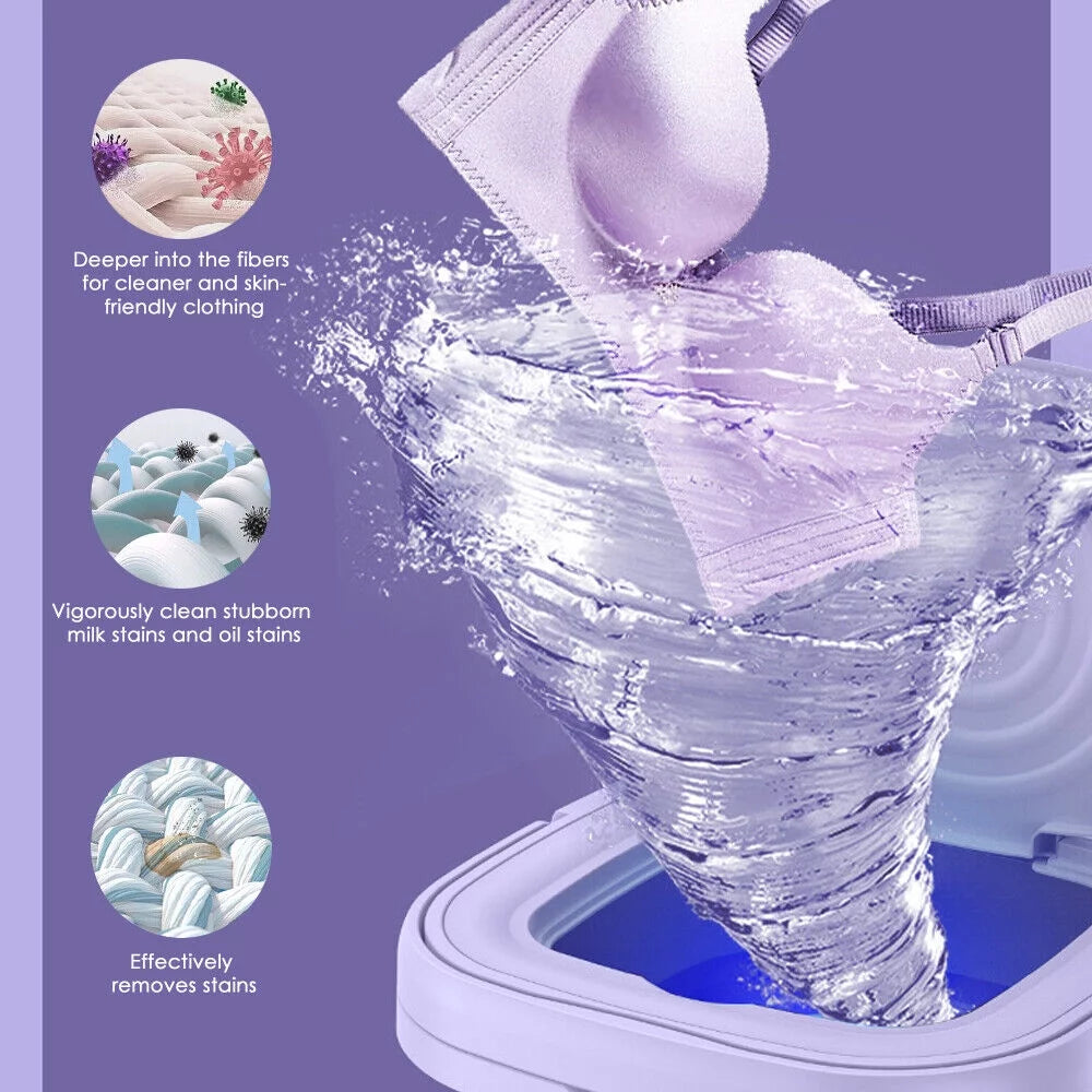 8L Portable Folding Mini Washing Machine Y493