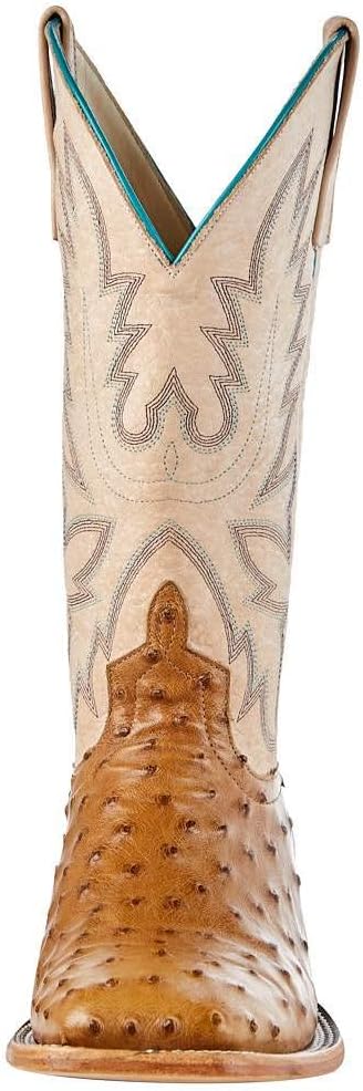 Brown Full Quill Ostrich Cowgirl Boot 10 B F481