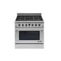 36 in. 5.5 cu. ft. Gas Range with Convection Oven in Stainless Steel B3980