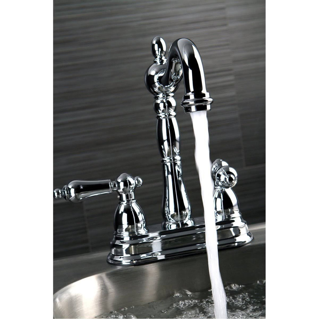 Polished Brass Two-Handle Centerset Bar Faucet J22354