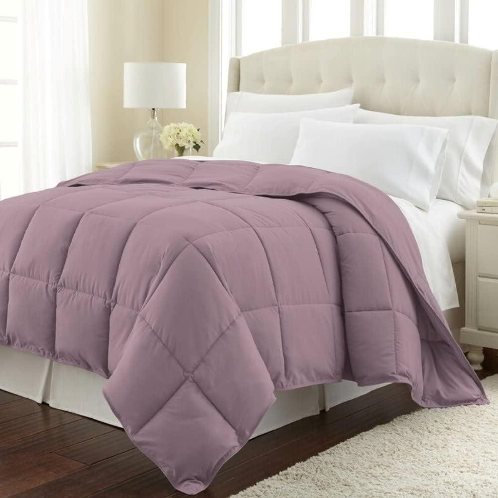 Light Purple Twin/Twin XL 110 GSM Brushed Microfiber Comforter E636310