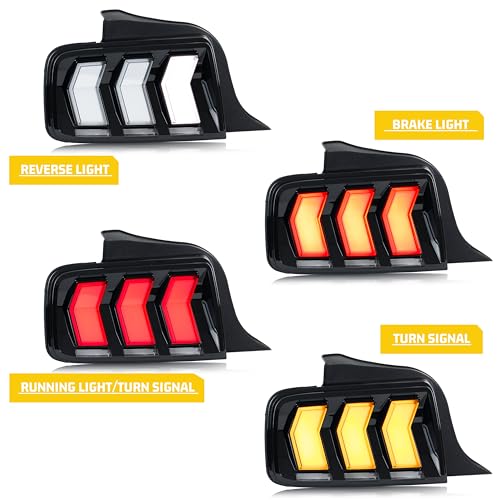 LED Tail Lights Assembly with Sequential Turn Signal M147