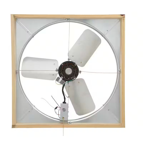24 in. Direct Drive Whole House Fan with Shutter D567