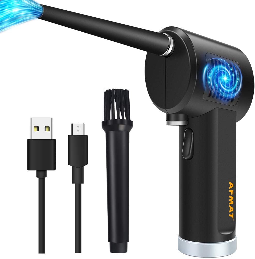 Cordless Compressed Air Duster Rechargeable 6000mAh Pack of 2 Y260317
