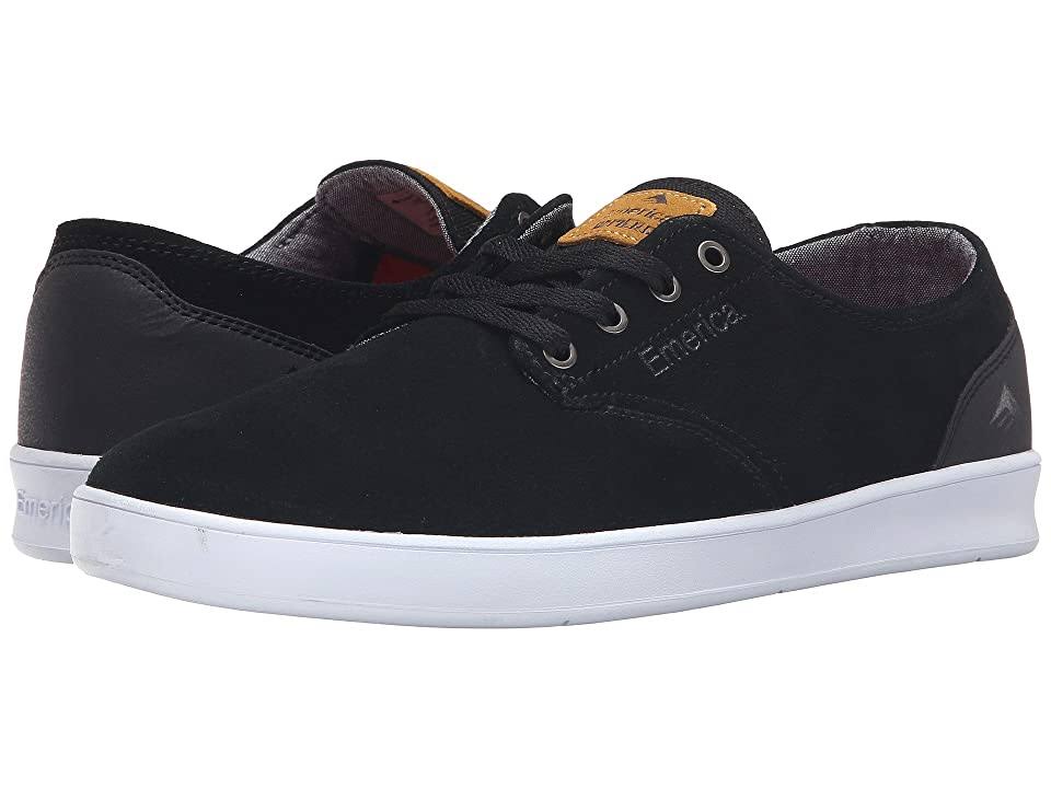 Black/Black/White Laced Shoes O933