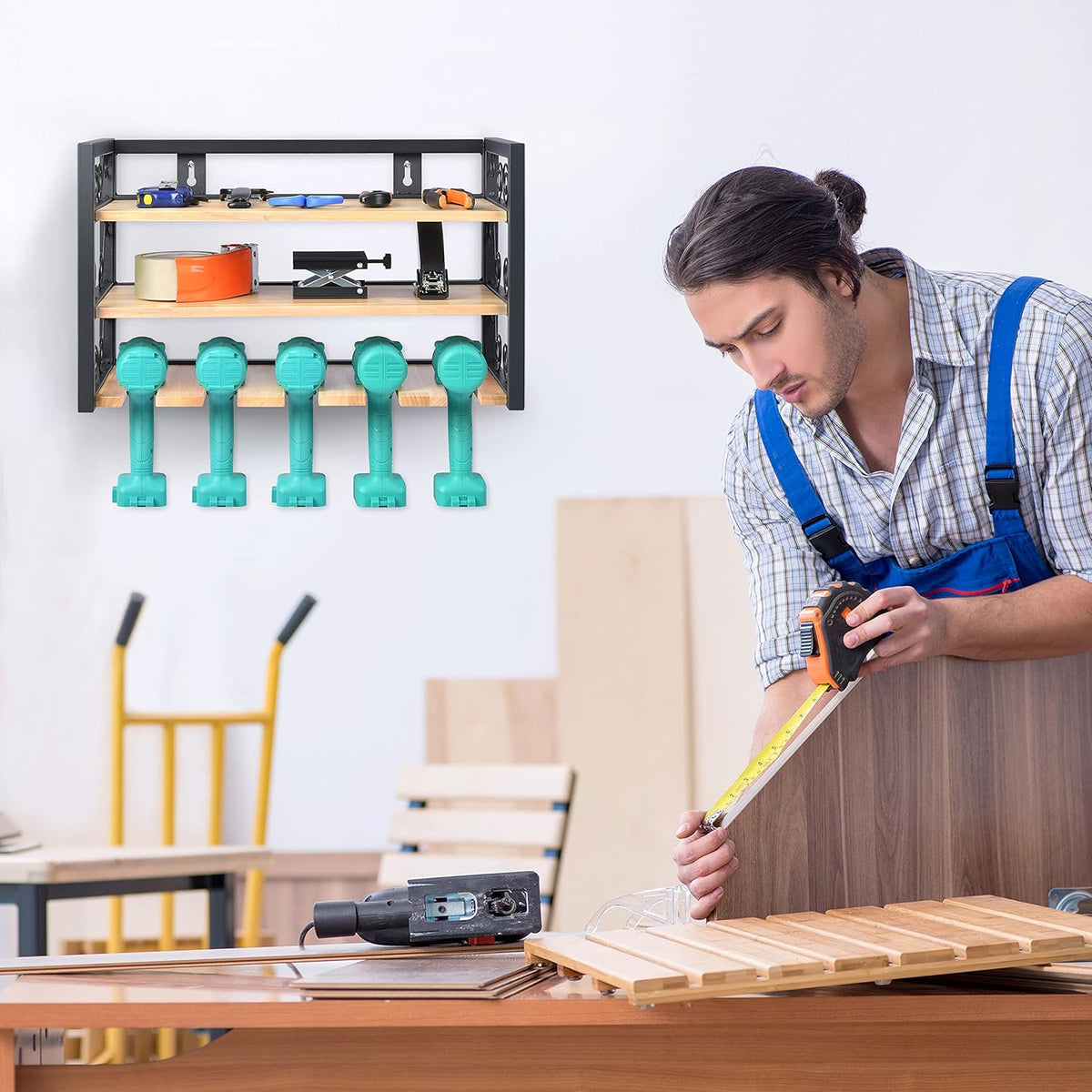 5 Drill Rack Wall Mount Power Tool Organizer, Pack of 2 R58854